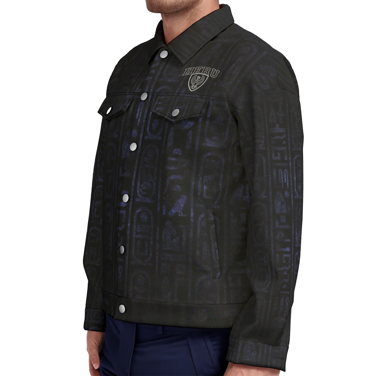 HOTEP HERU Unisex Lapel Jacket  Cotton