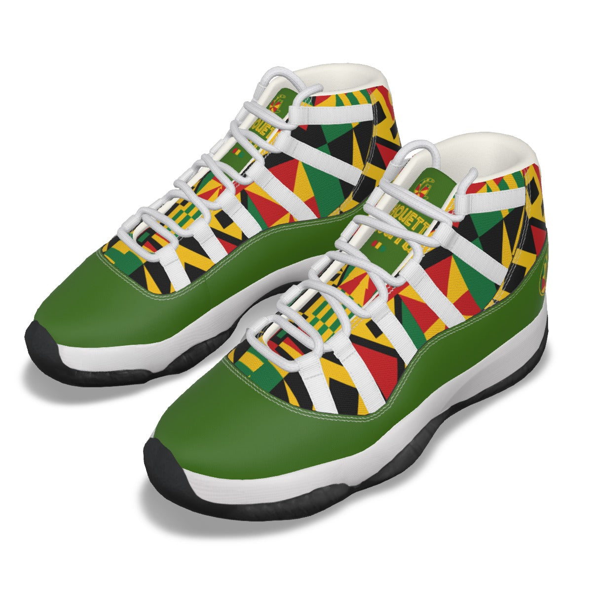 KENTE BUTAN KAKI High Top Basketball Shoes