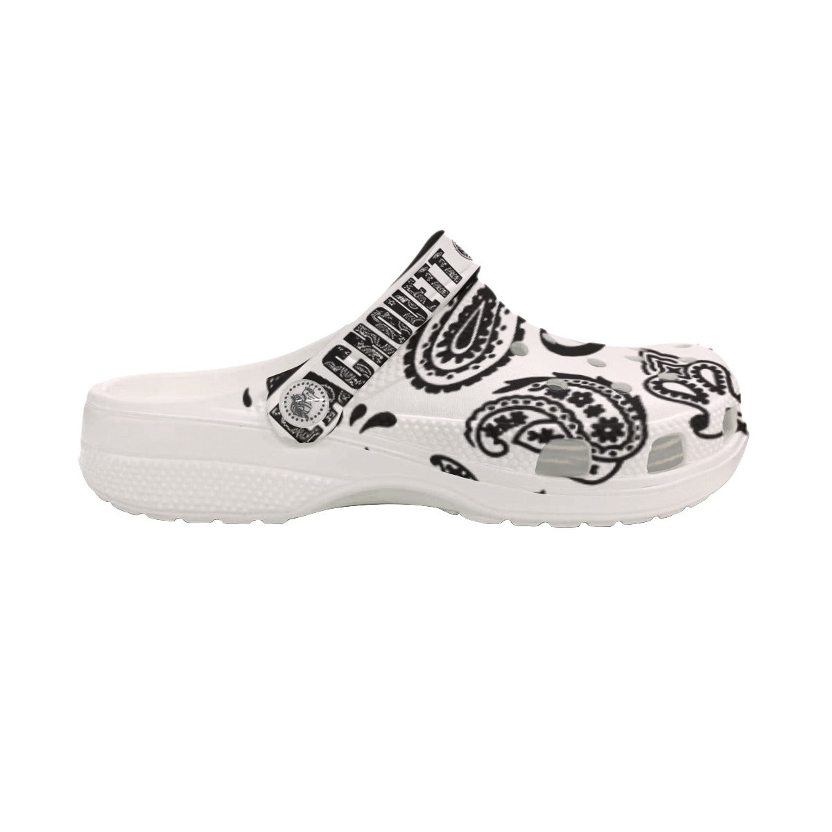 BANDANA PAISLEY WHT Women's Classic Clogs