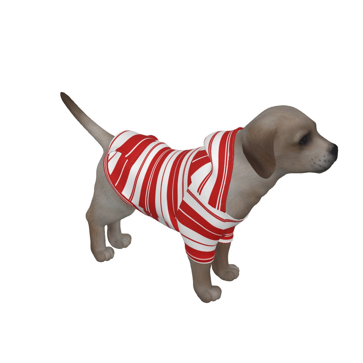 STRIPES RED Dog's Pullover Hoodie