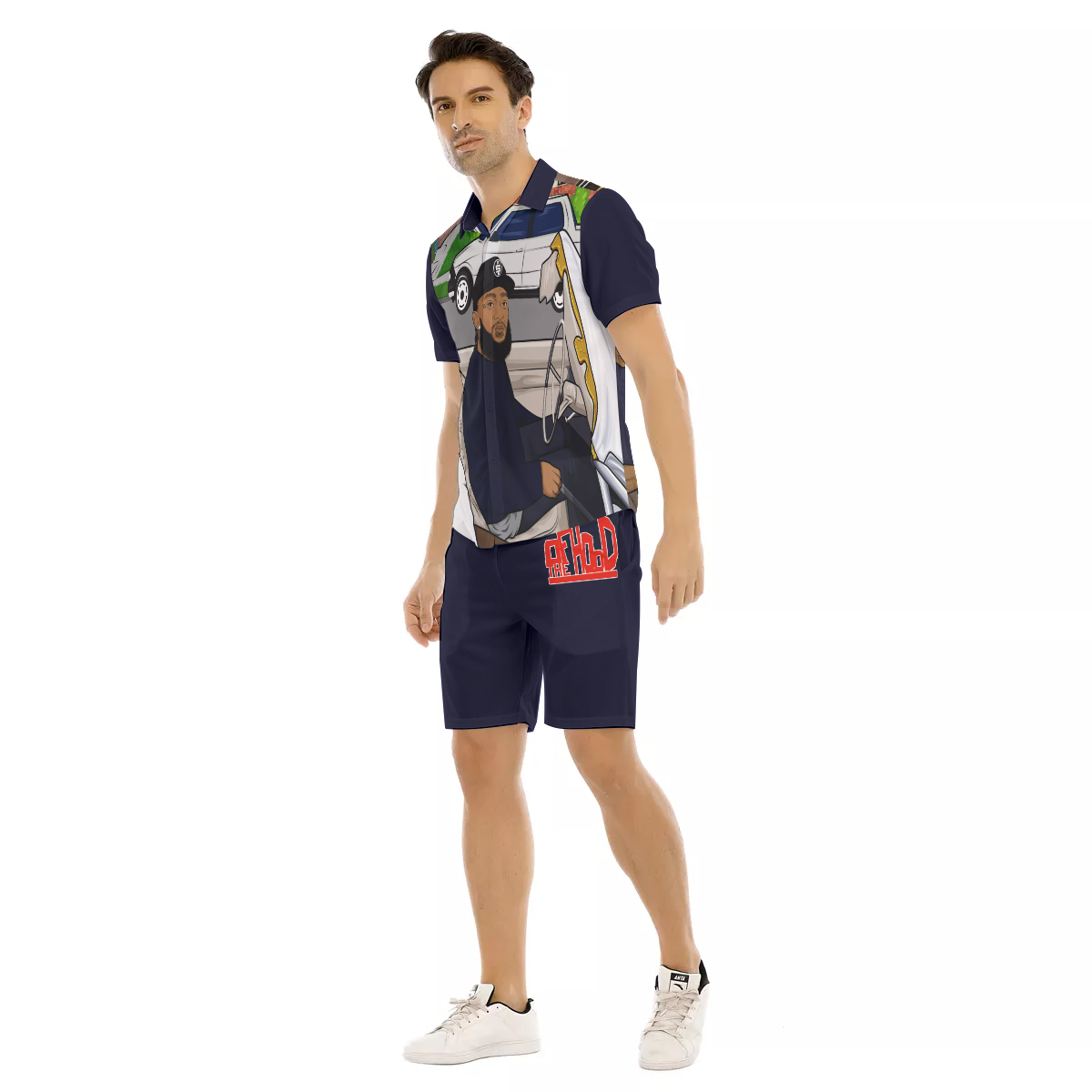 ANGELS OF THE HOOD Men's Short Sleeve Shirt Sets