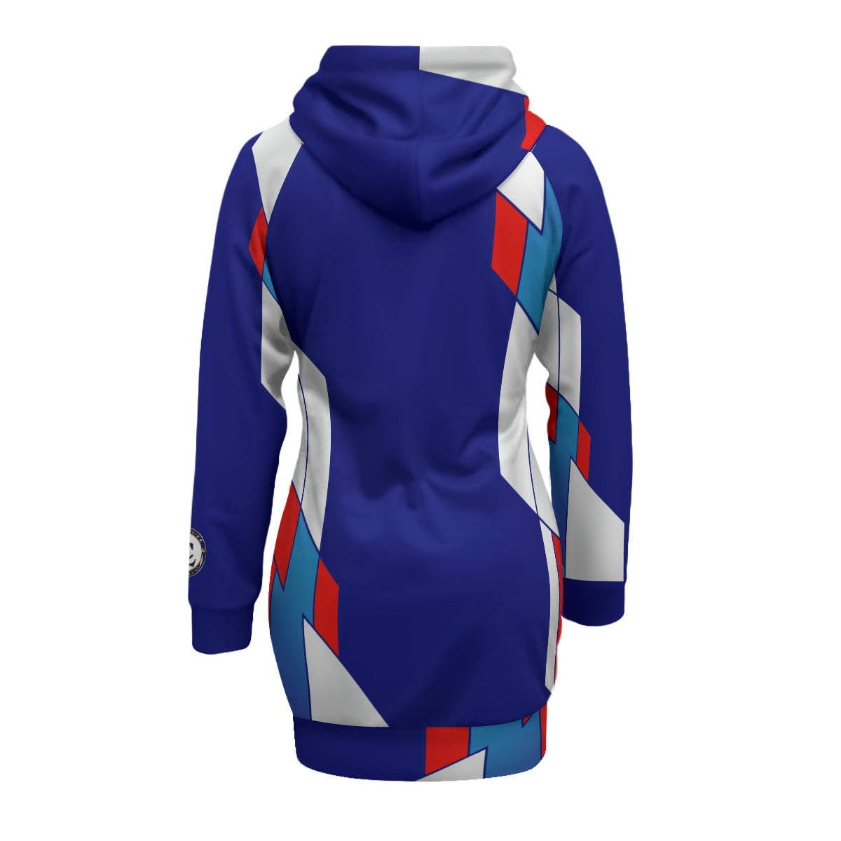 FRANCE BLUE Women's Pullover Hoodie With Raglan Sleeve