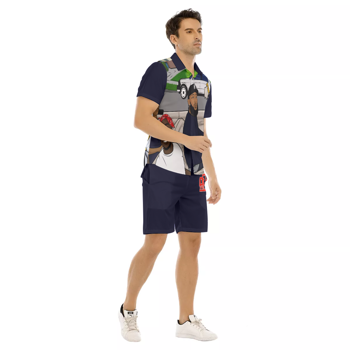 ANGELS OF THE HOOD Men's Short Sleeve Shirt Sets