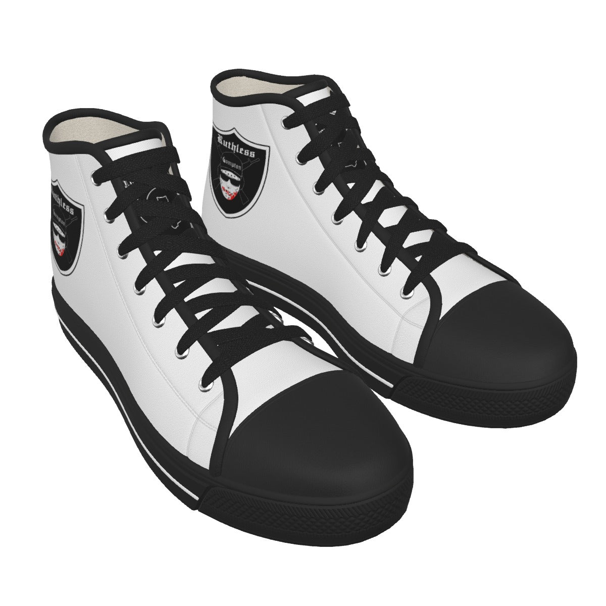EAZY-E RUTHLESS WHT High Canvas Shoes