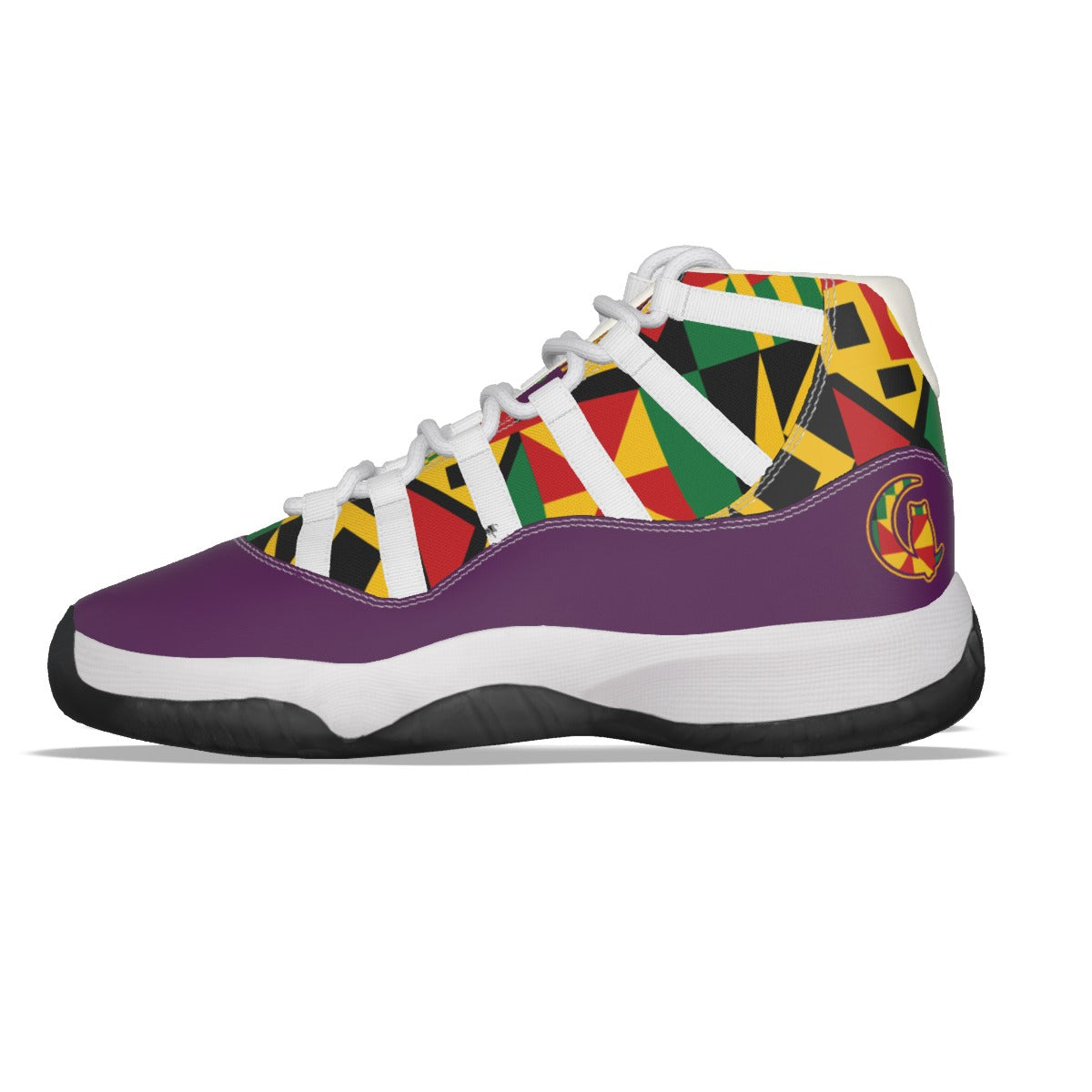 KENTE BUTAN PRPLE High Top Basketball Shoes