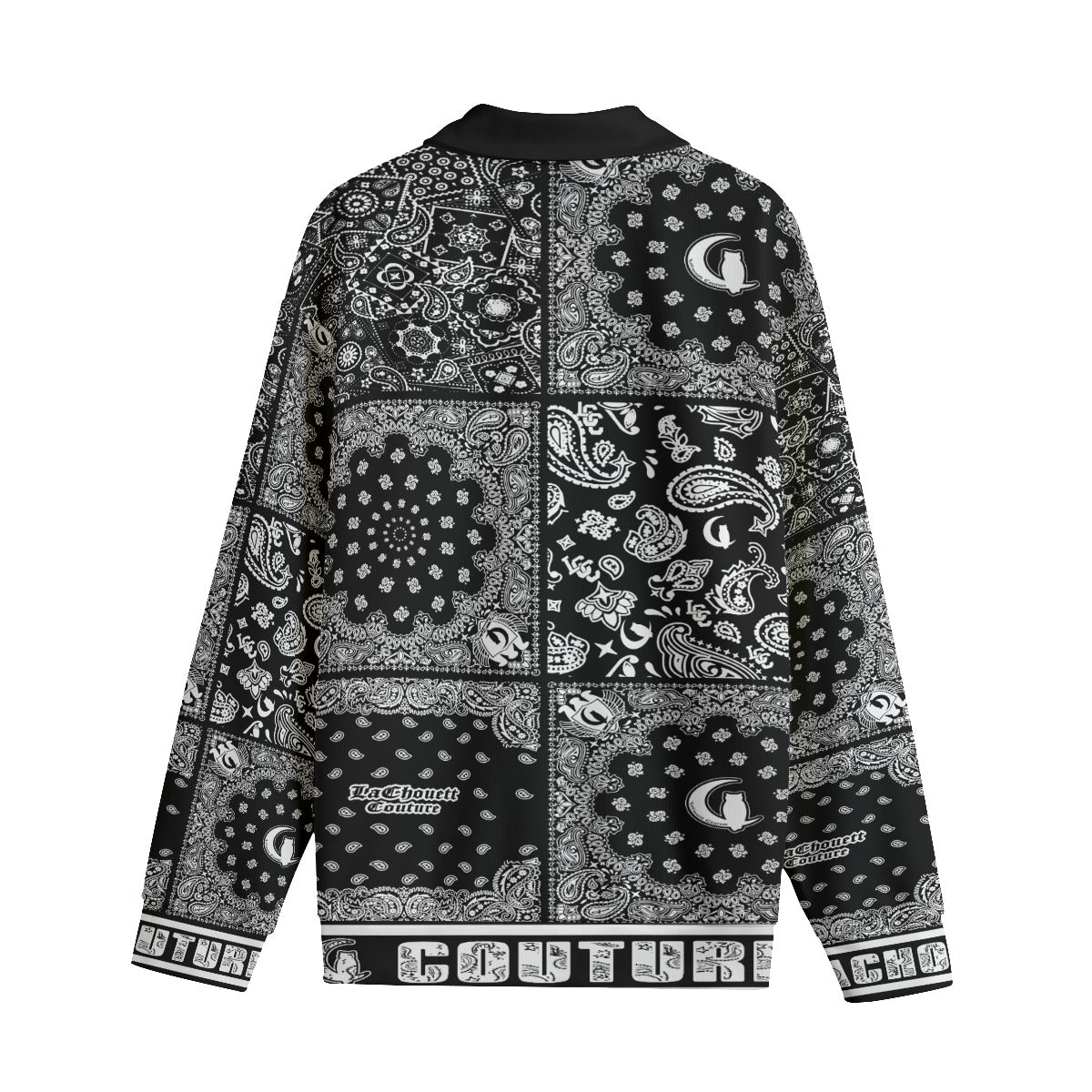 BANDANA MIX BLC Unisex Lapel Collar Sweater