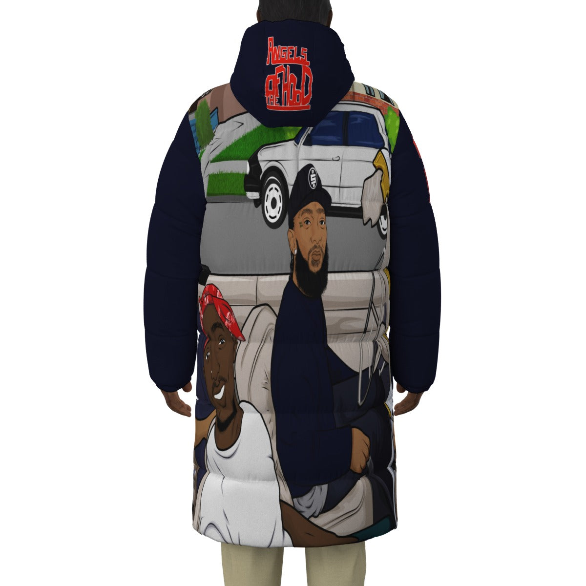 ANGELS OF THE HOOD Unisex Long Down Jacket
