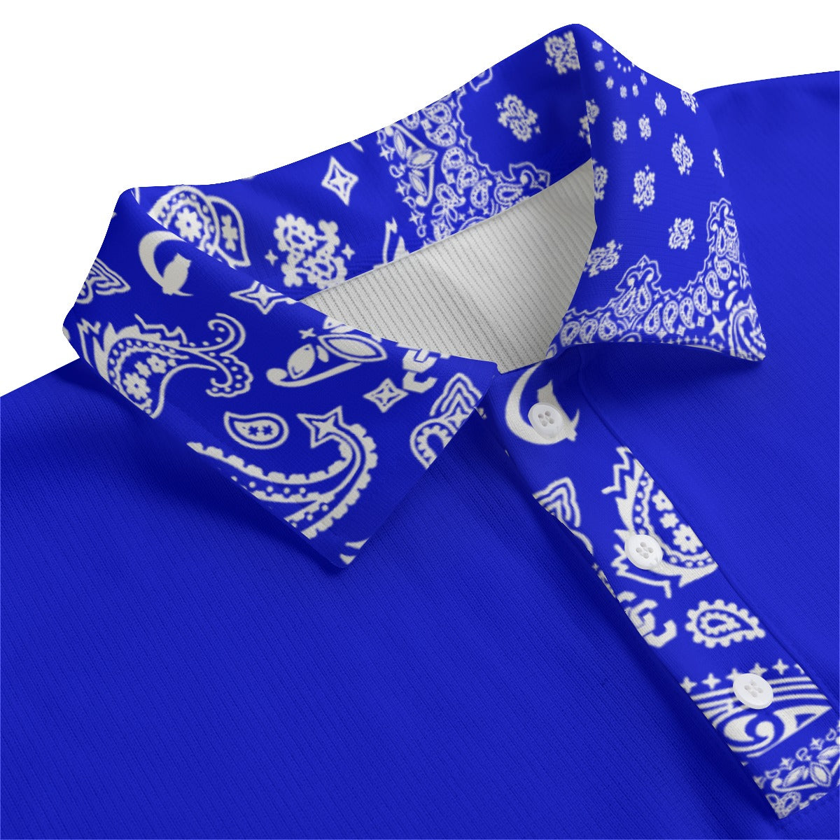 BANDANA MIX Cs'UP Unisex Lapel Collar Sweater