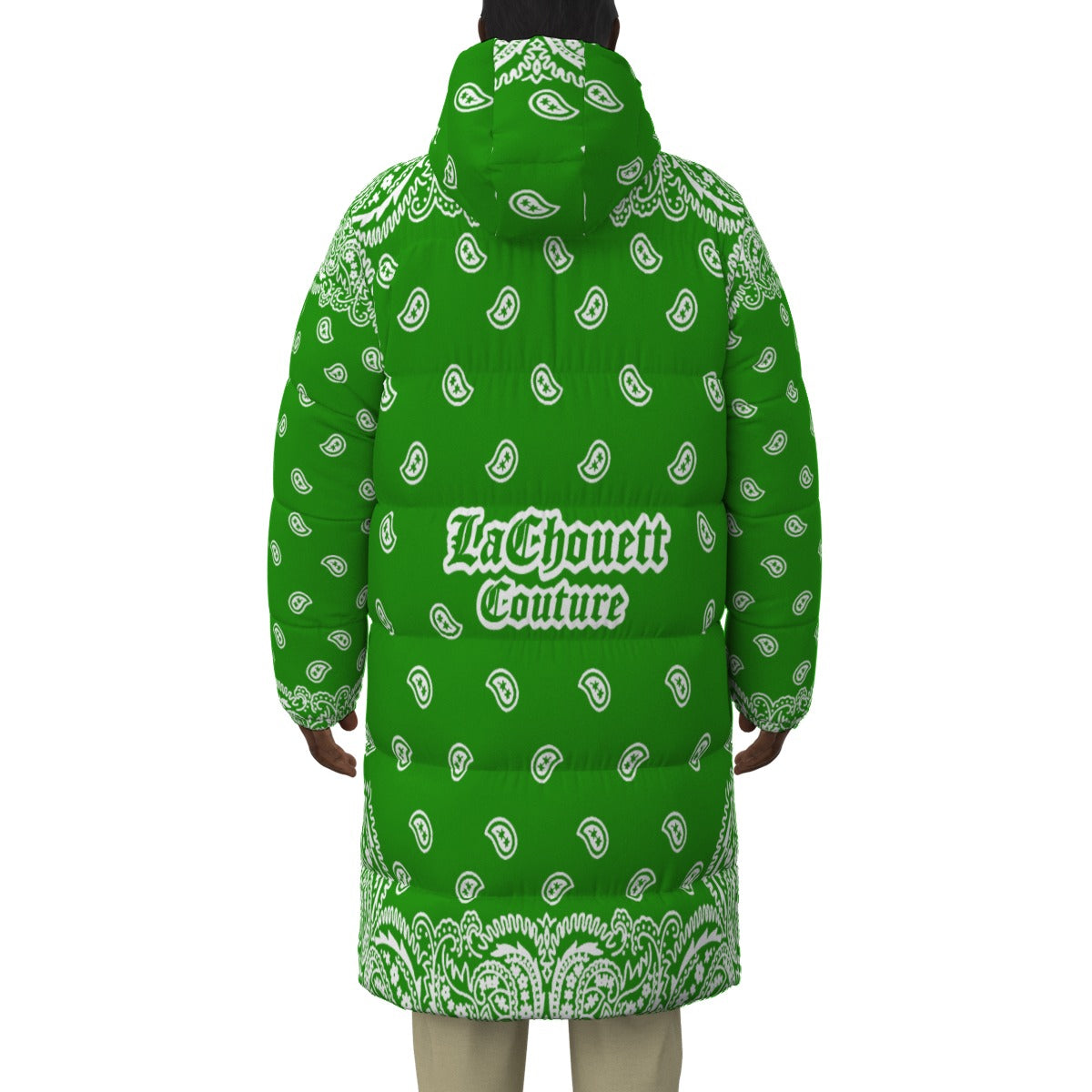 BANDANA FULLY GREEN Unisex Long Down Jacket