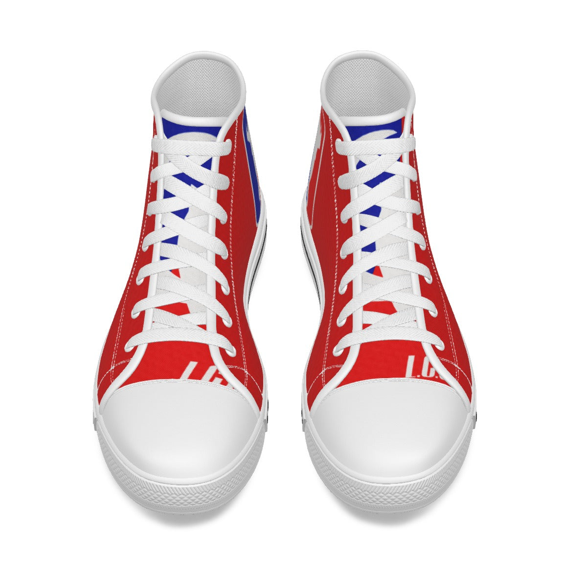 WESTSIDE RED Men's High Canvas Shoes