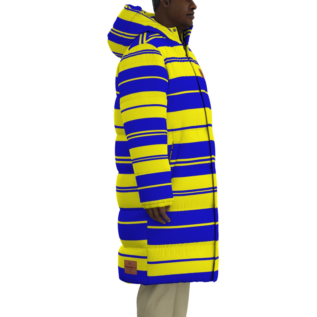 STRIPES SLAUSON Unisex Long Down Jacket