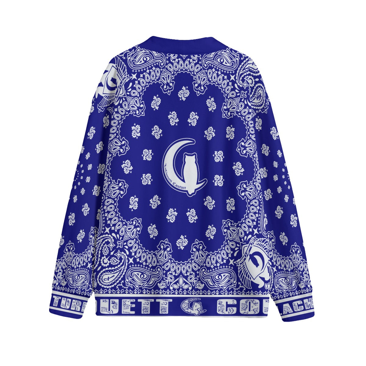 BANDANA Cs'UP Unisex V-neck Cardigan With Button Closure