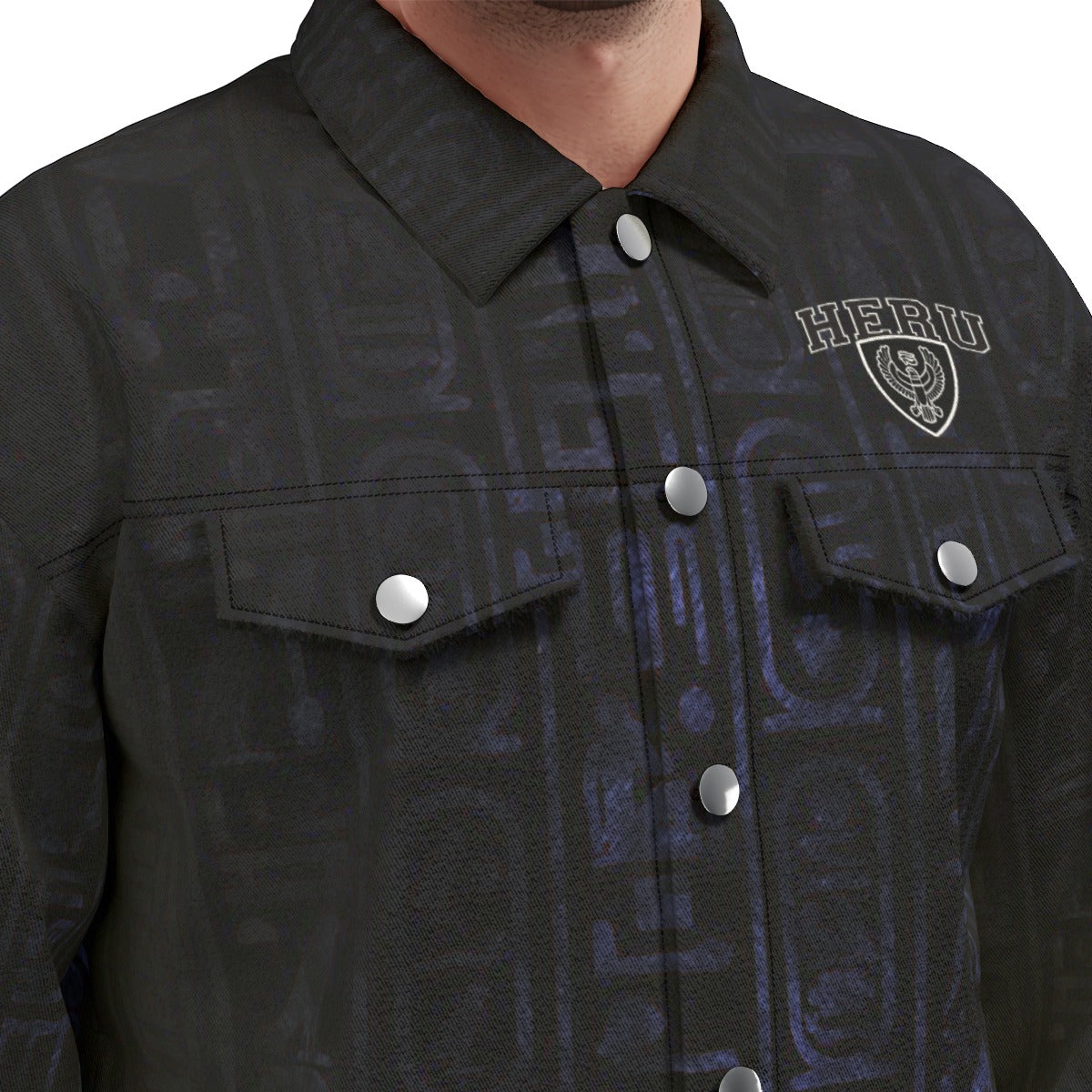 HOTEP HERU Unisex Lapel Jacket  Cotton