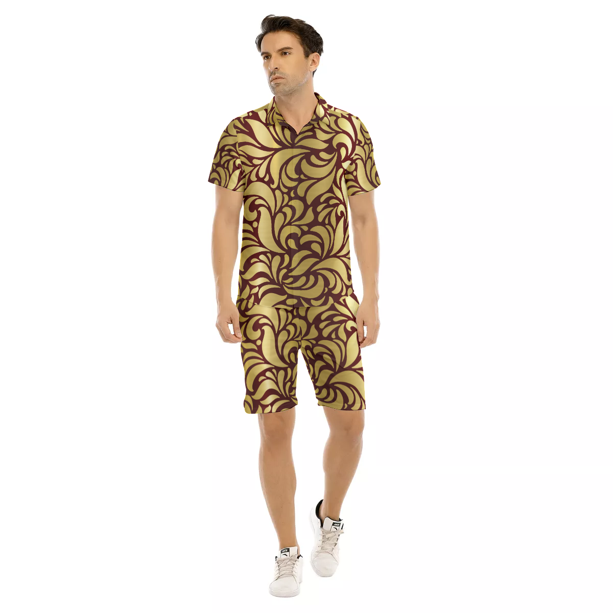 GORGEOUS LEAF BRDX Men's Short Sleeve Shirt Sets