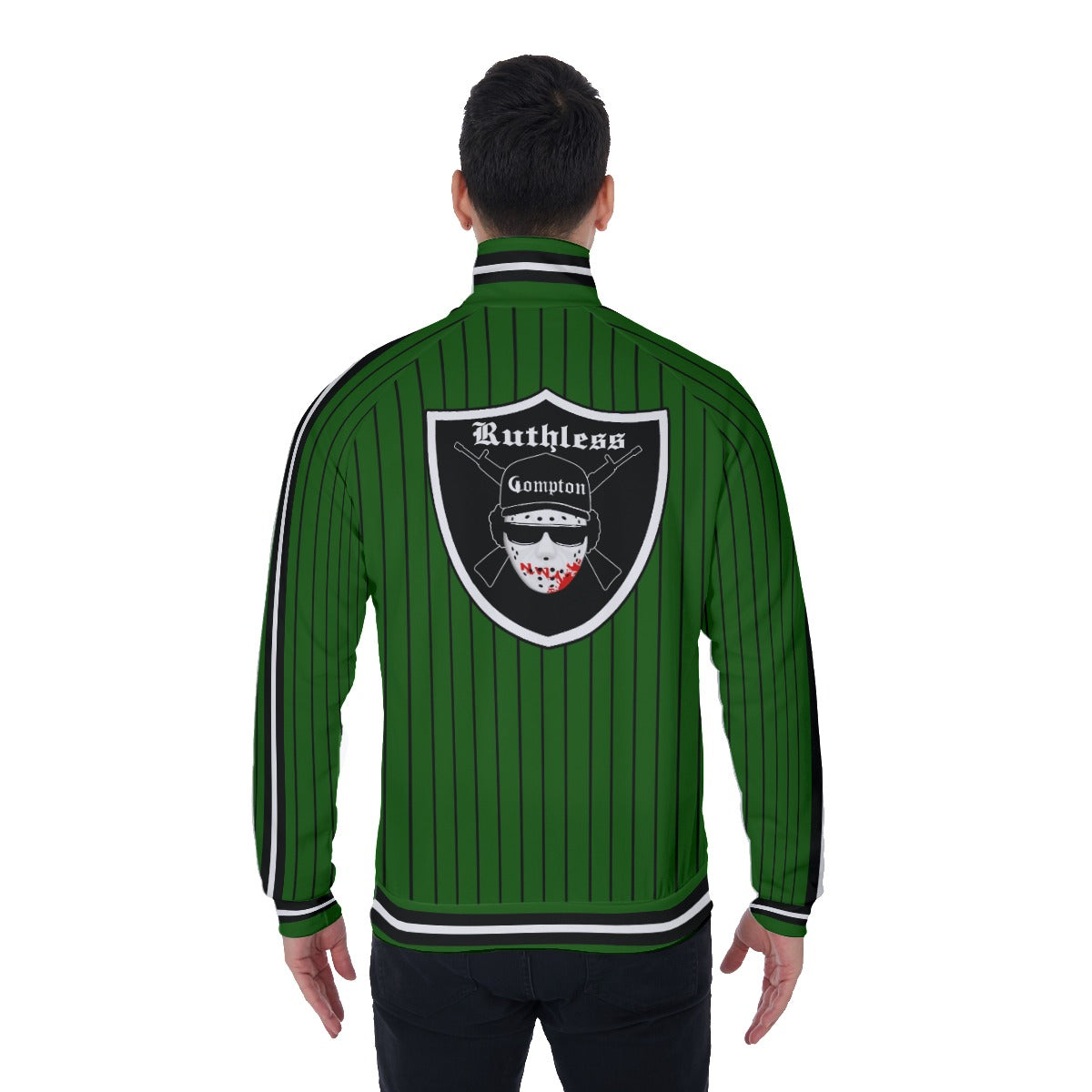 EAZY-E RUTHLESS KAKI Men's Stand Collar Jacket