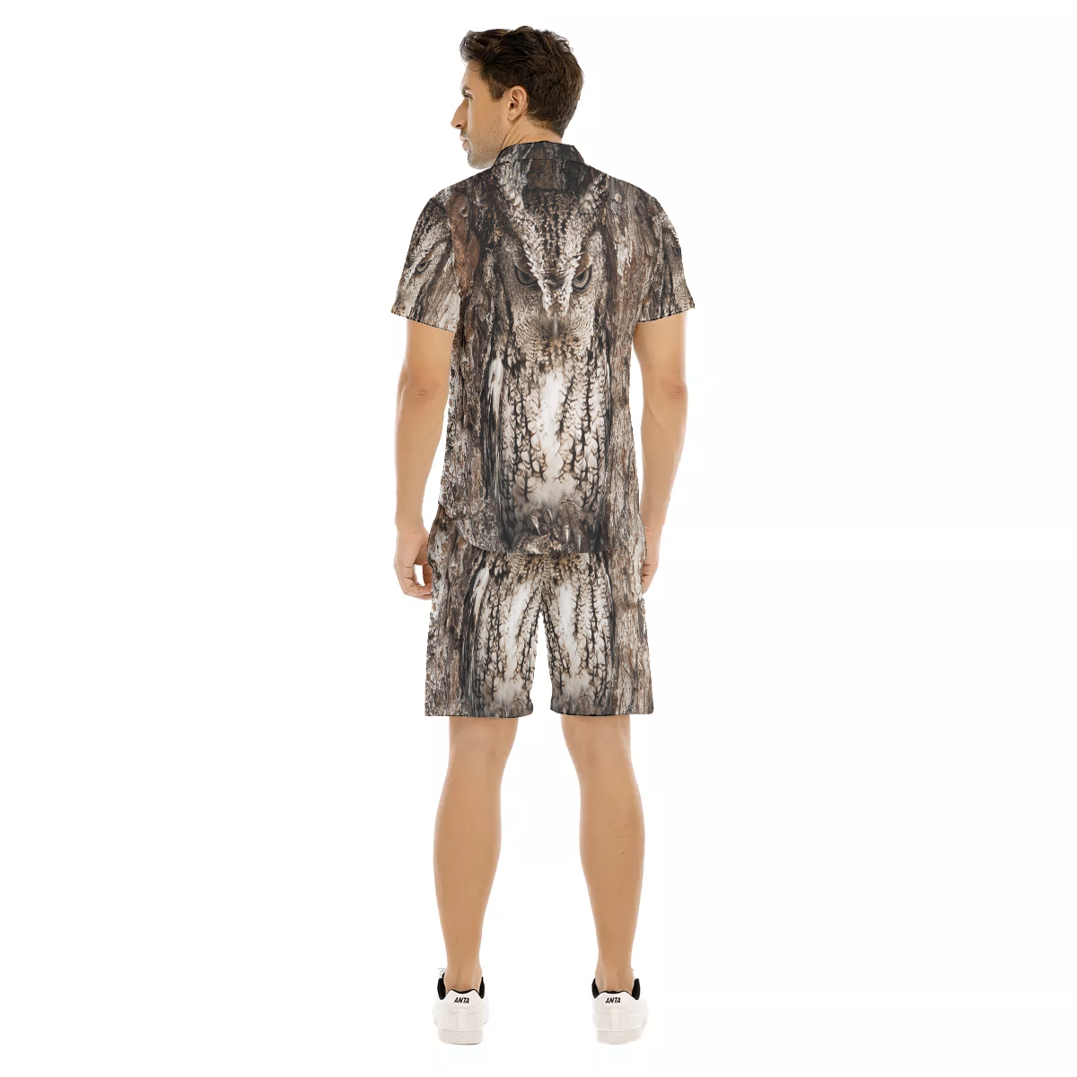 OWL WOOD Men's Short Sleeve Shirt Sets