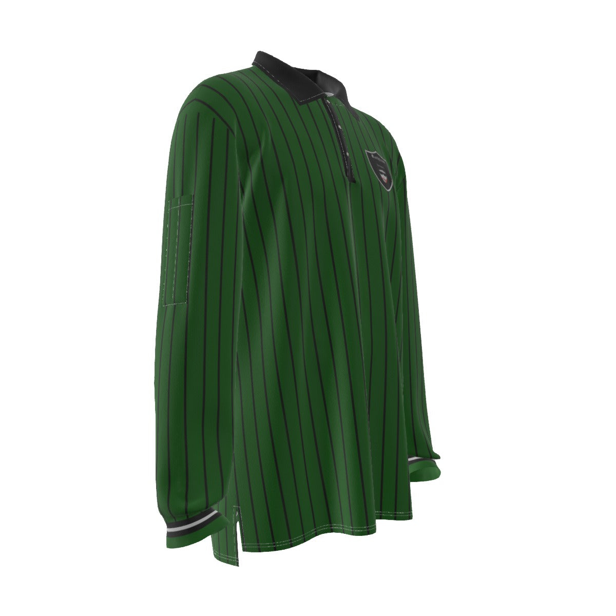 EAZY-E RUTHLESS KAKI Men's Long Sleeve Polo Shirt