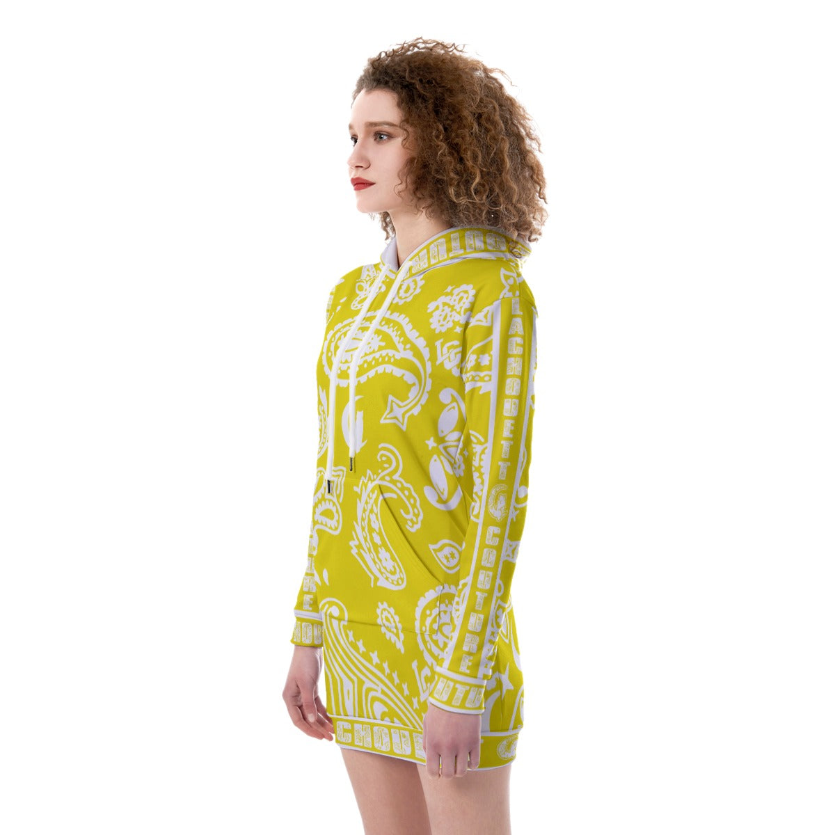 BANDANA PAISLEY L.K Women's Heavy Fleece Long Hoodie