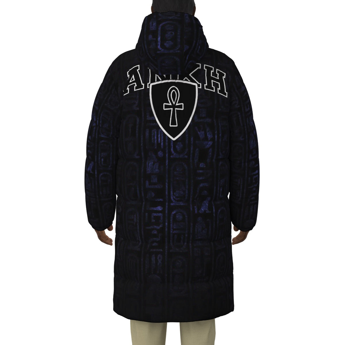 HOTEP ANKH Unisex Long Down Jacket