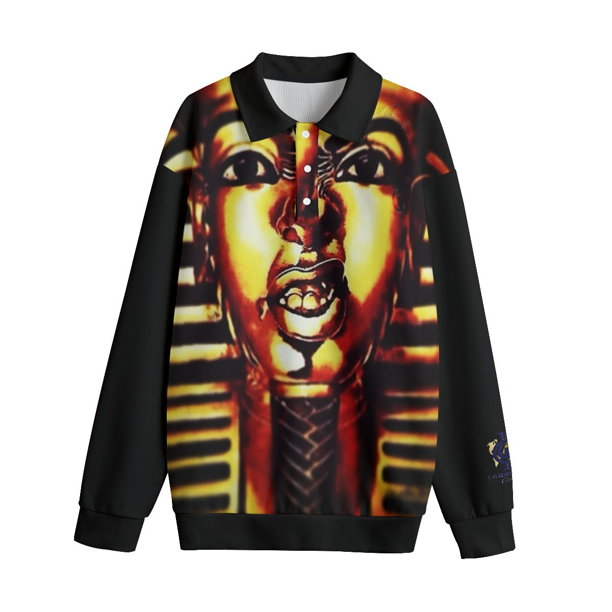 THUG PHARAOH Unisex Lapel Collar Sweater