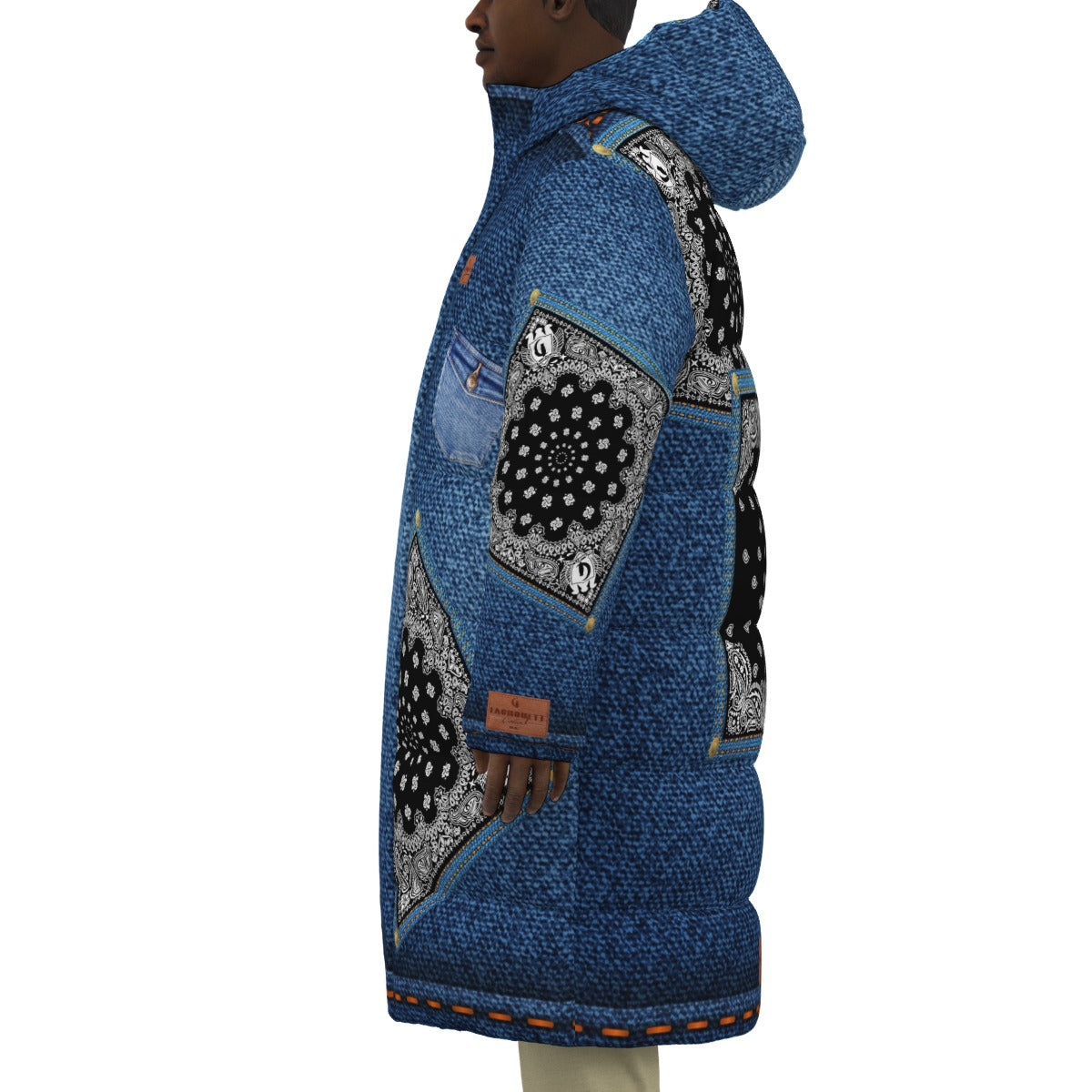 DENIM BLC Unisex Long Down Jacket