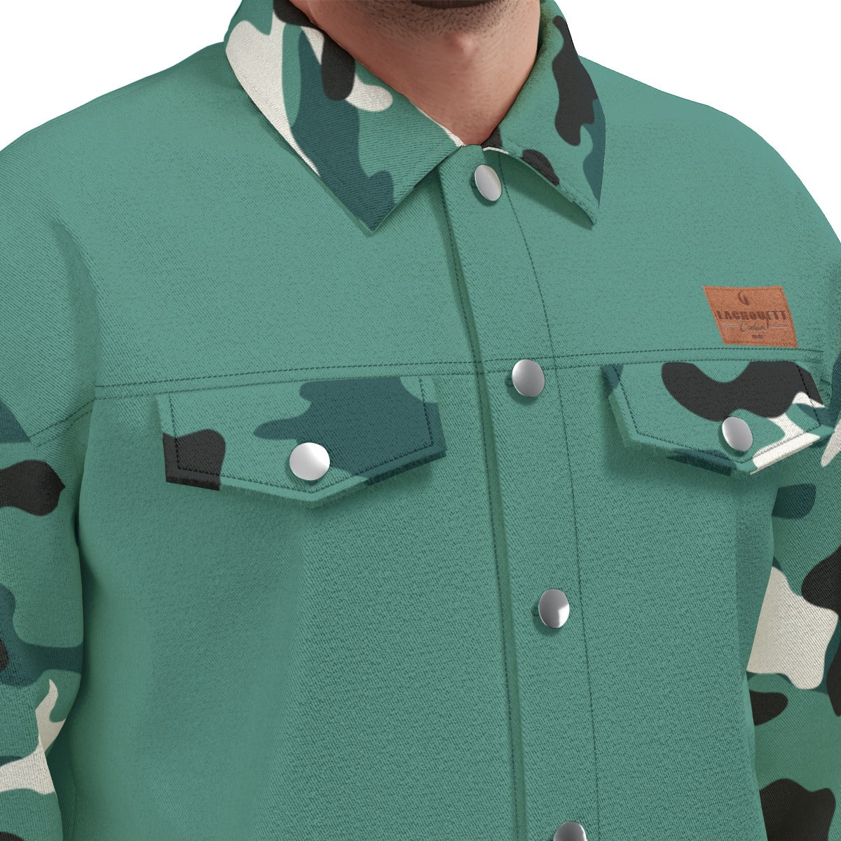 CAMOUFLAGE MORPH Unisex Lapel Jacket Cotton