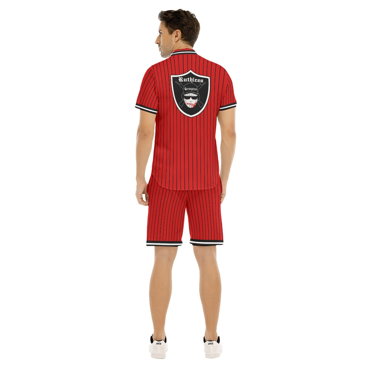 EAZY-E RUTHLESS RED Men's Short Sleeve Shirt Sets