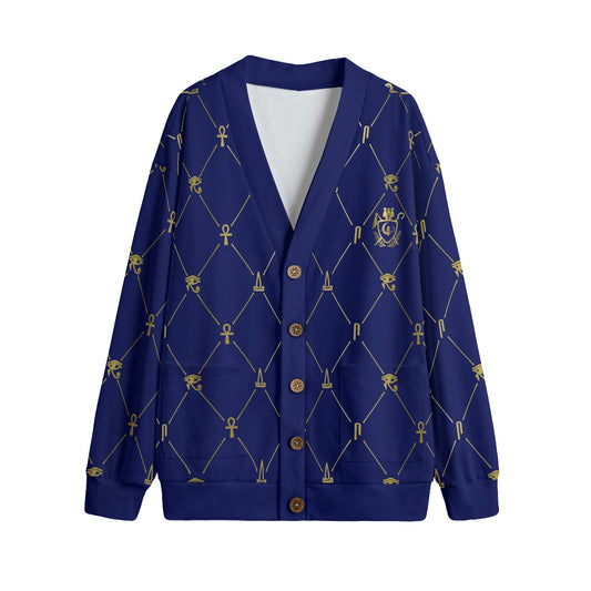 A.U.S DELUXE GLD NAVY Unisex Cardigan With Button Closure
