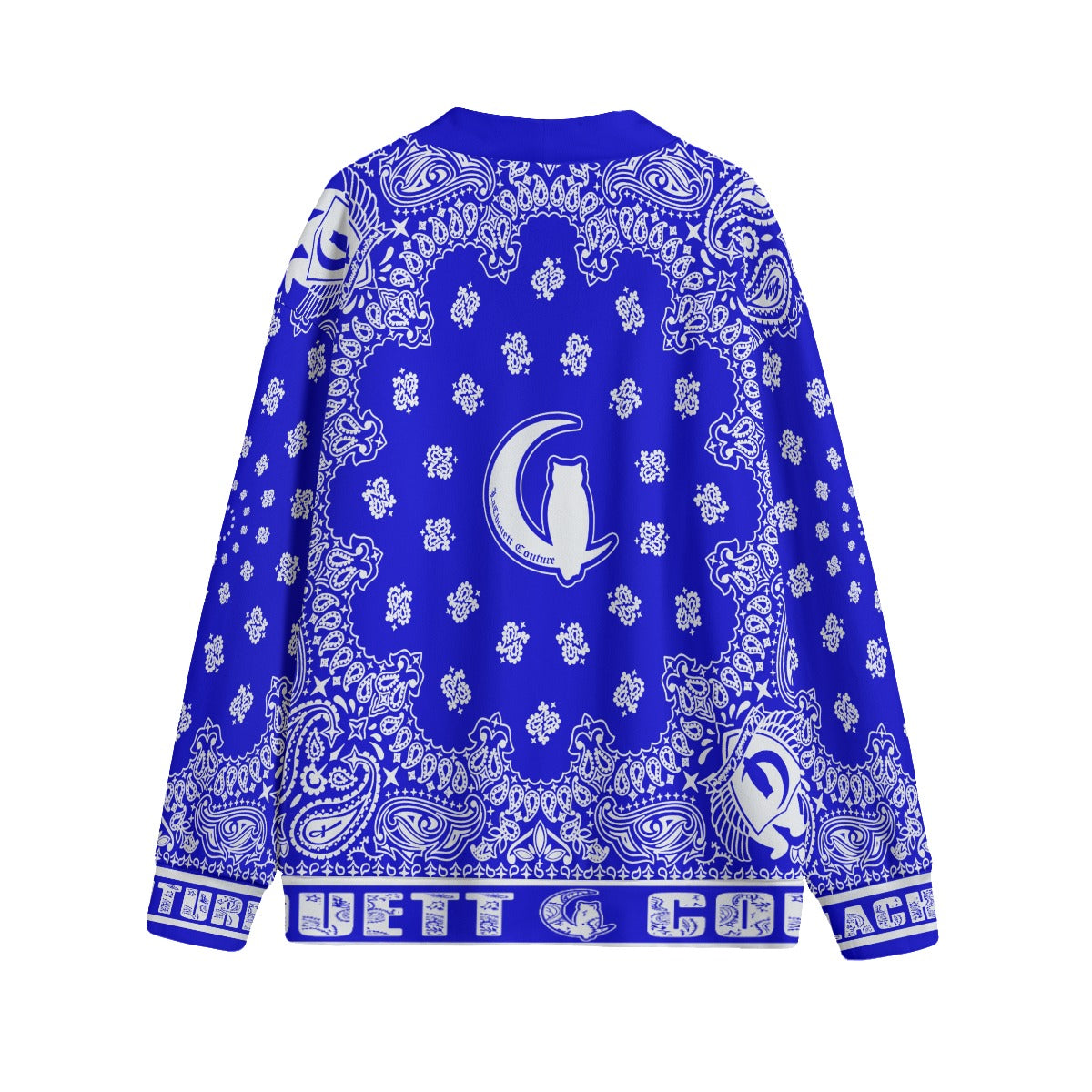BANDANA Cs'UP Unisex V-neck Cardigan With Button Closure