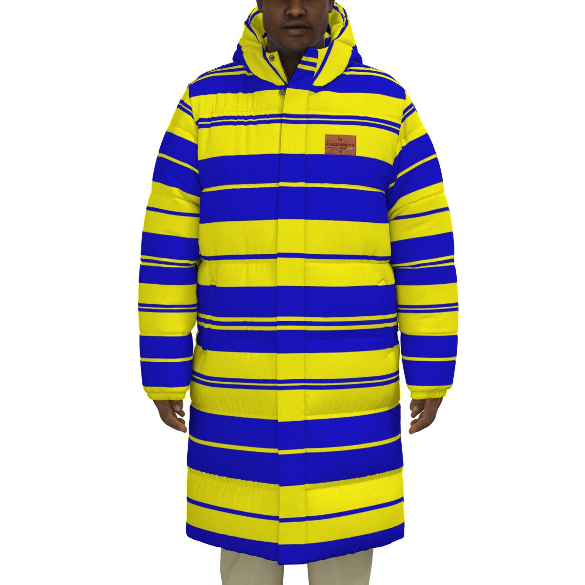 STRIPES SLAUSON Unisex Long Down Jacket