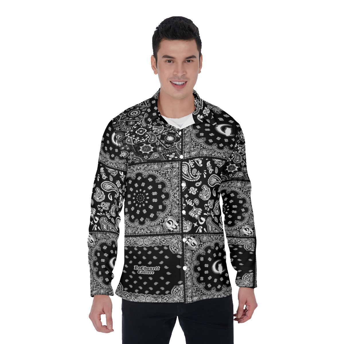 BANDANA MIX BLC Men's Long Sleeve Shirt