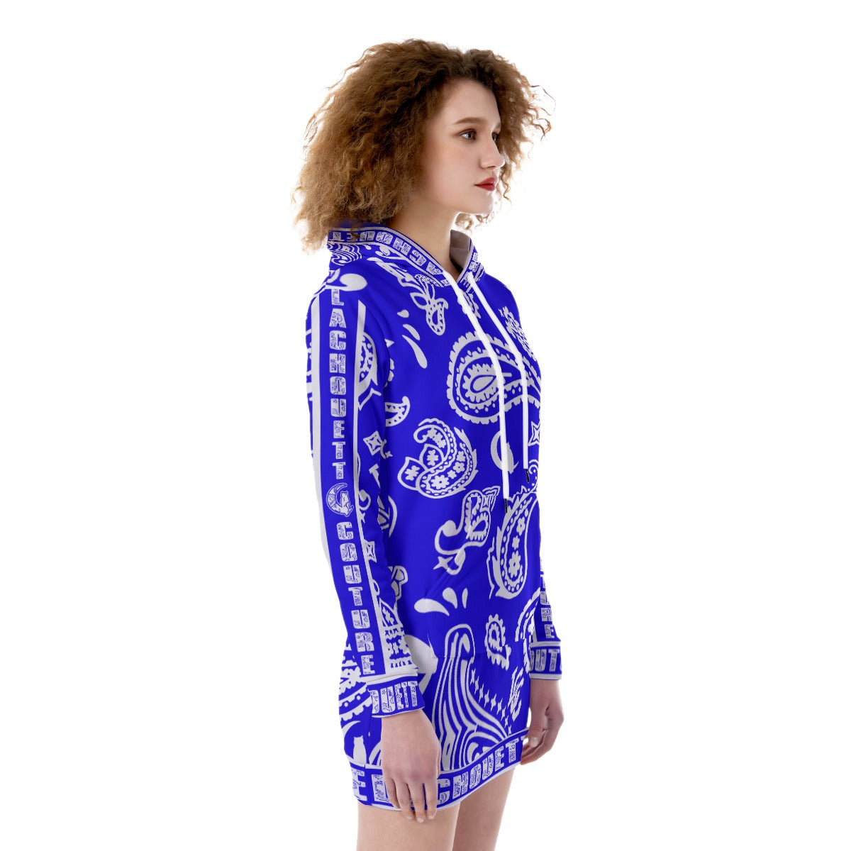 BANDANA PAISLEY Cs'UP Women's Heavy Fleece Long Hoodie