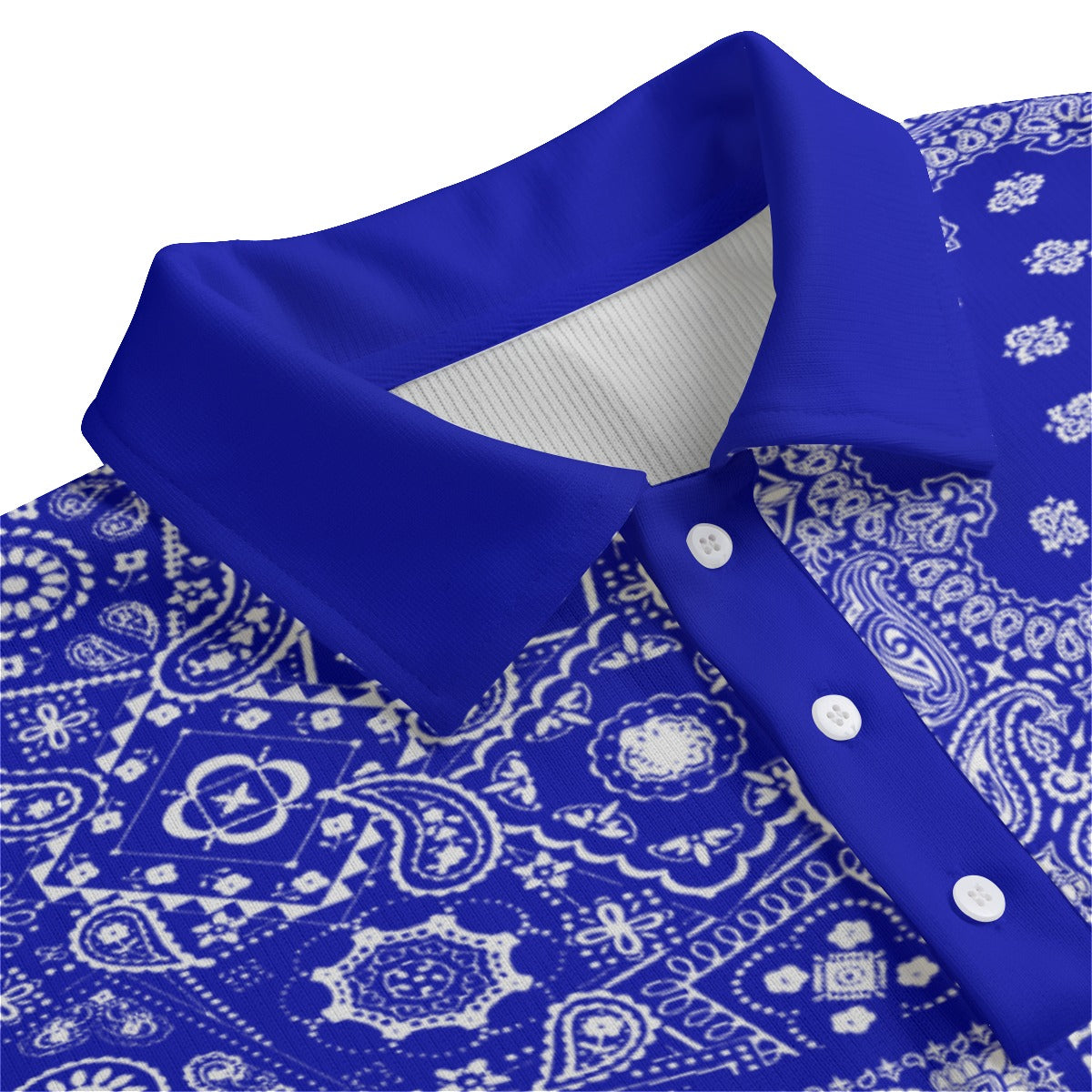 BANDANA MIX Cs'UP Unisex Lapel Collar Sweater
