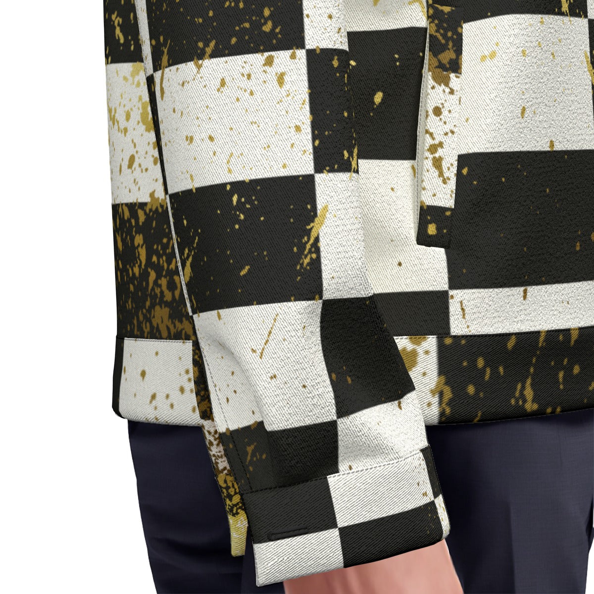 DAMIER IN GOLD Unisex Lapel Jacket