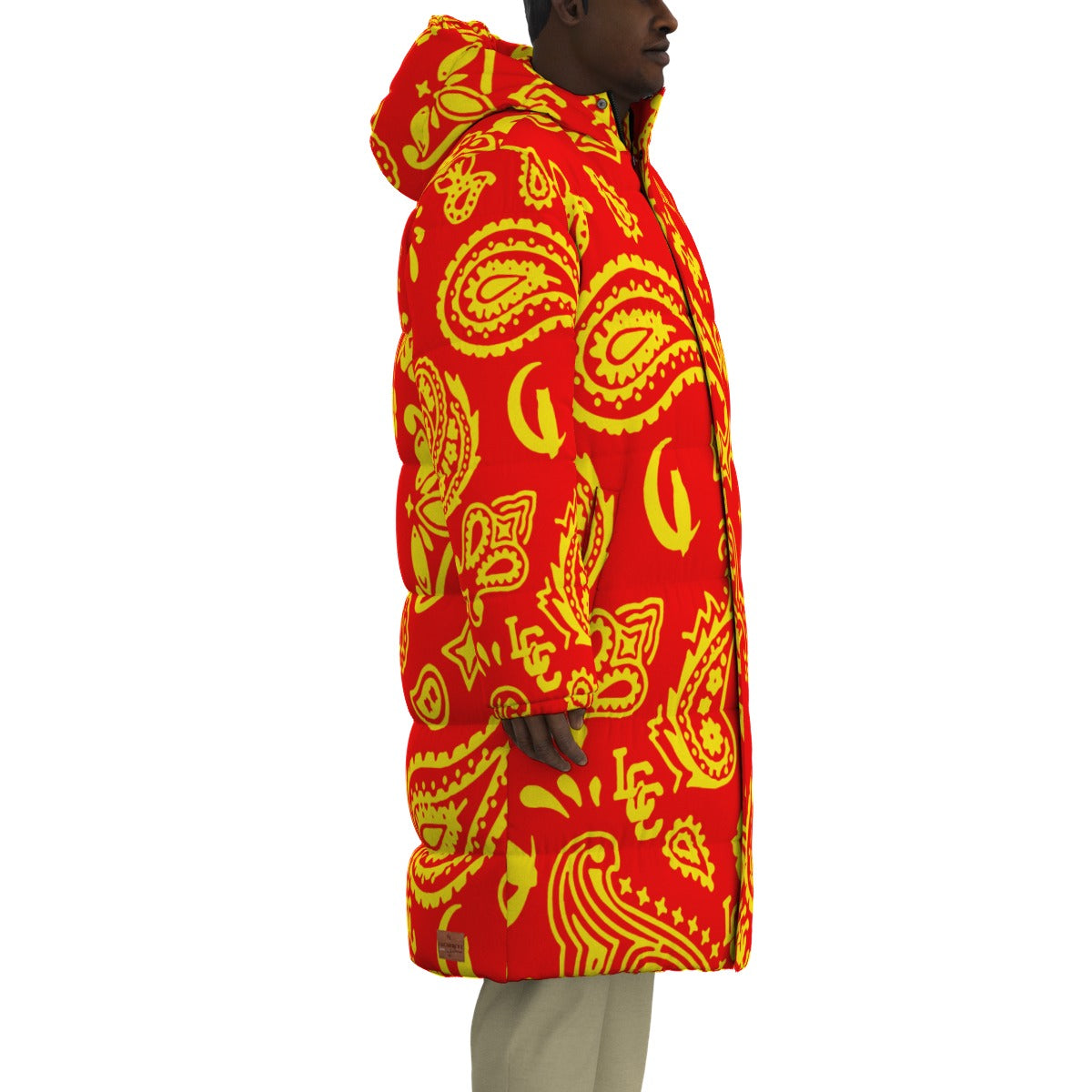 BANDANA COMPLEX REDYLW Unisex Long Down Jacket