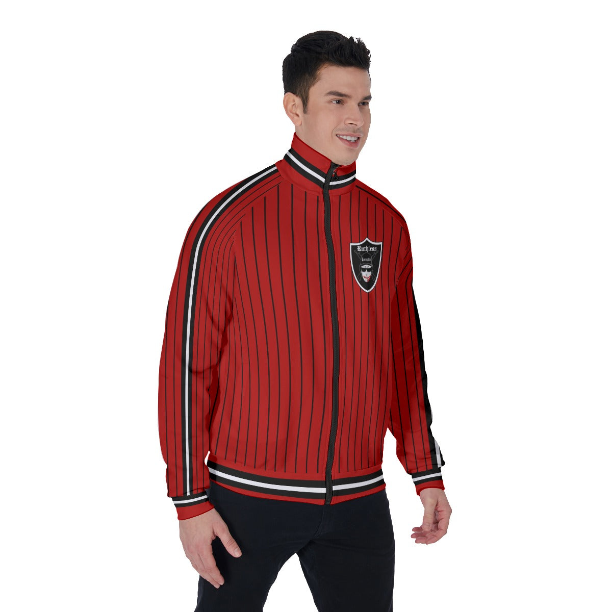 EAZY-E RUTHLESS RED Men's Stand Collar Jacket