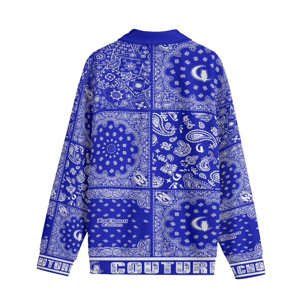 BANDANA MIX Cs'UP Unisex Lapel Collar Sweater
