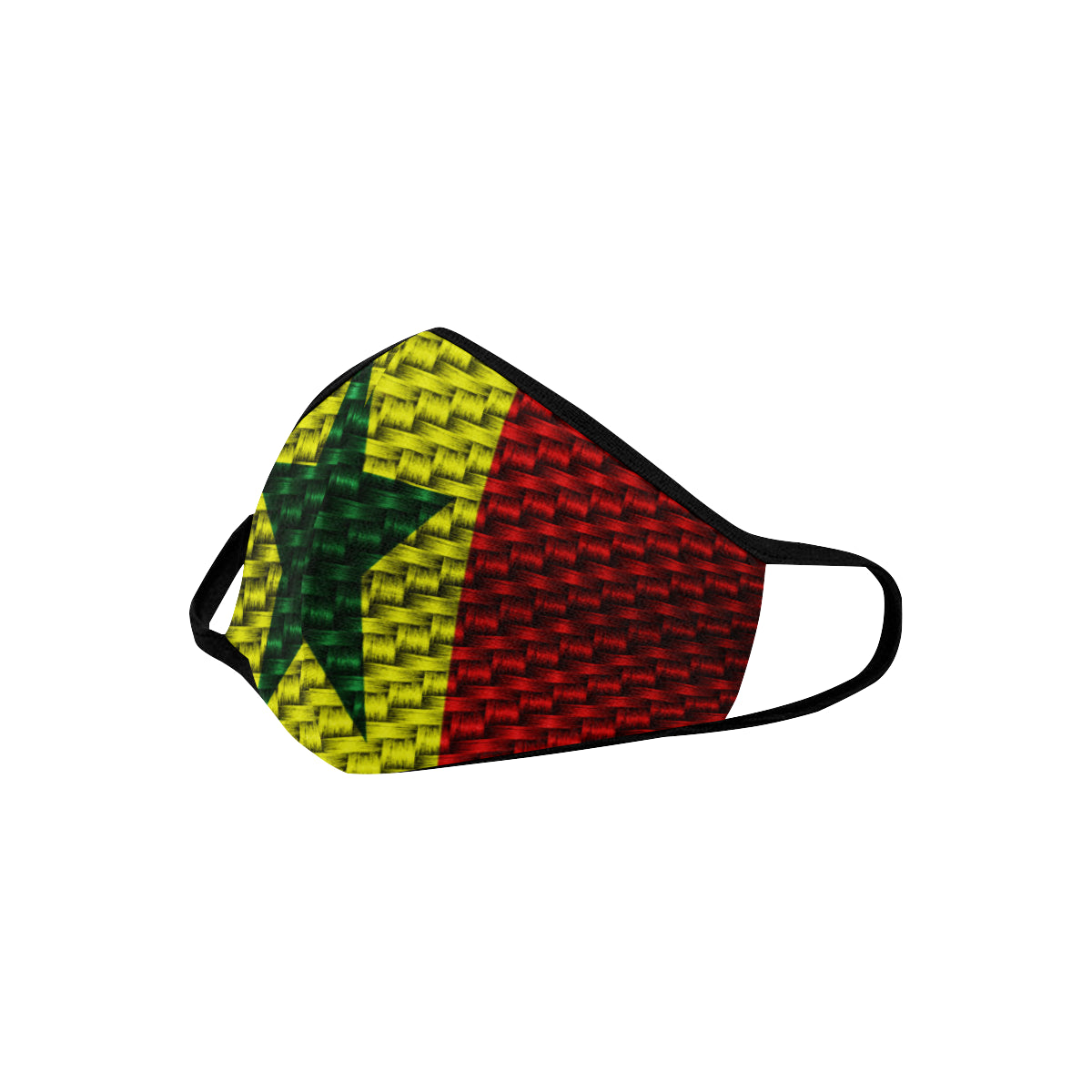 SENEGAL FLAG Mouth Mask in One Piece (2 Filters Included)