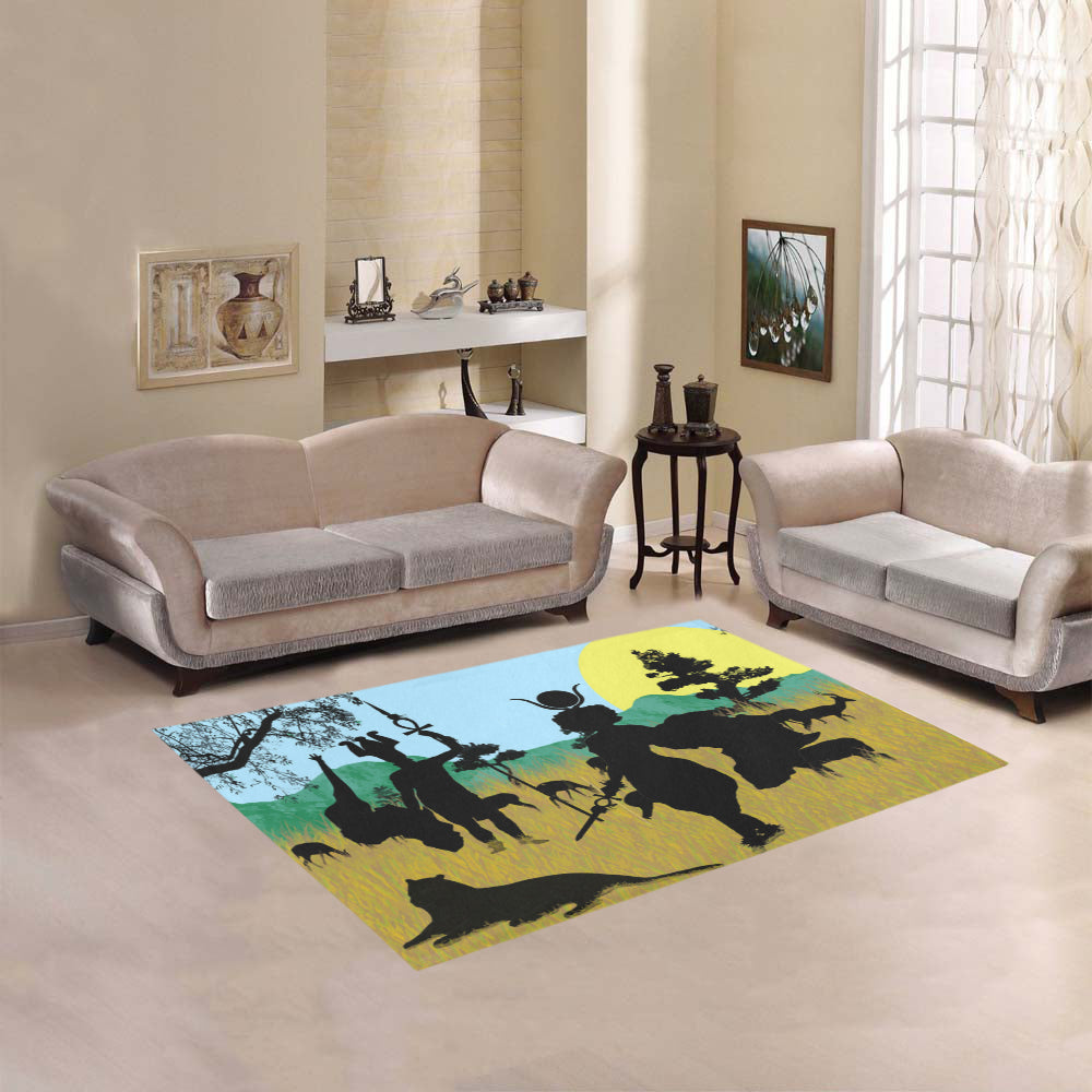SAFARI NTR WARRIOR Area Rug 5'3''x4'