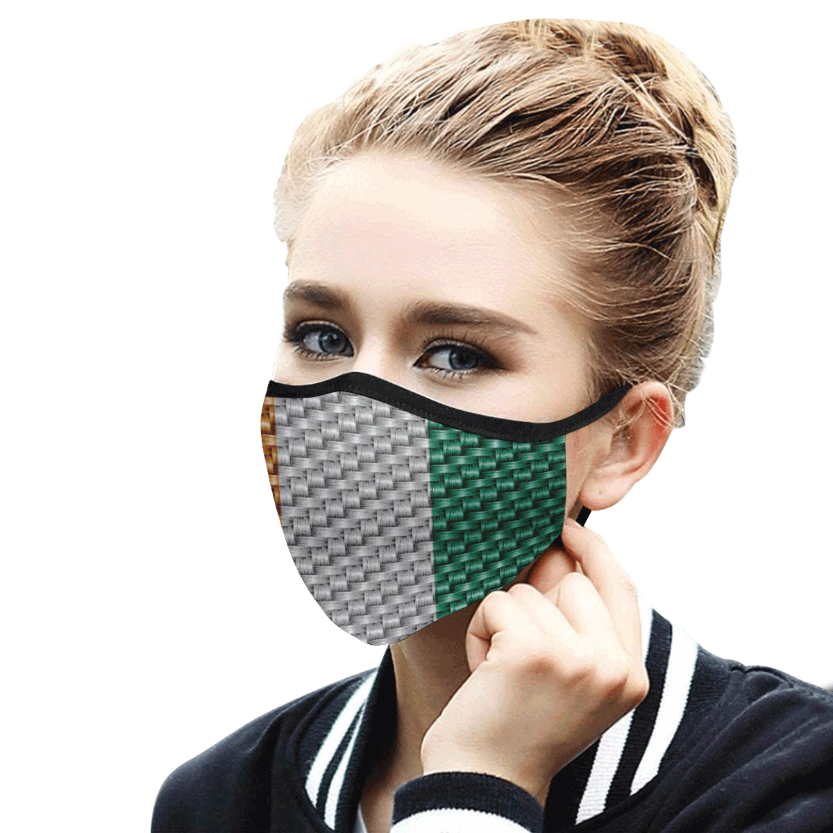 COTE D'IVOIRE FLAG Mouth Mask in One Piece (2 Filters Included)