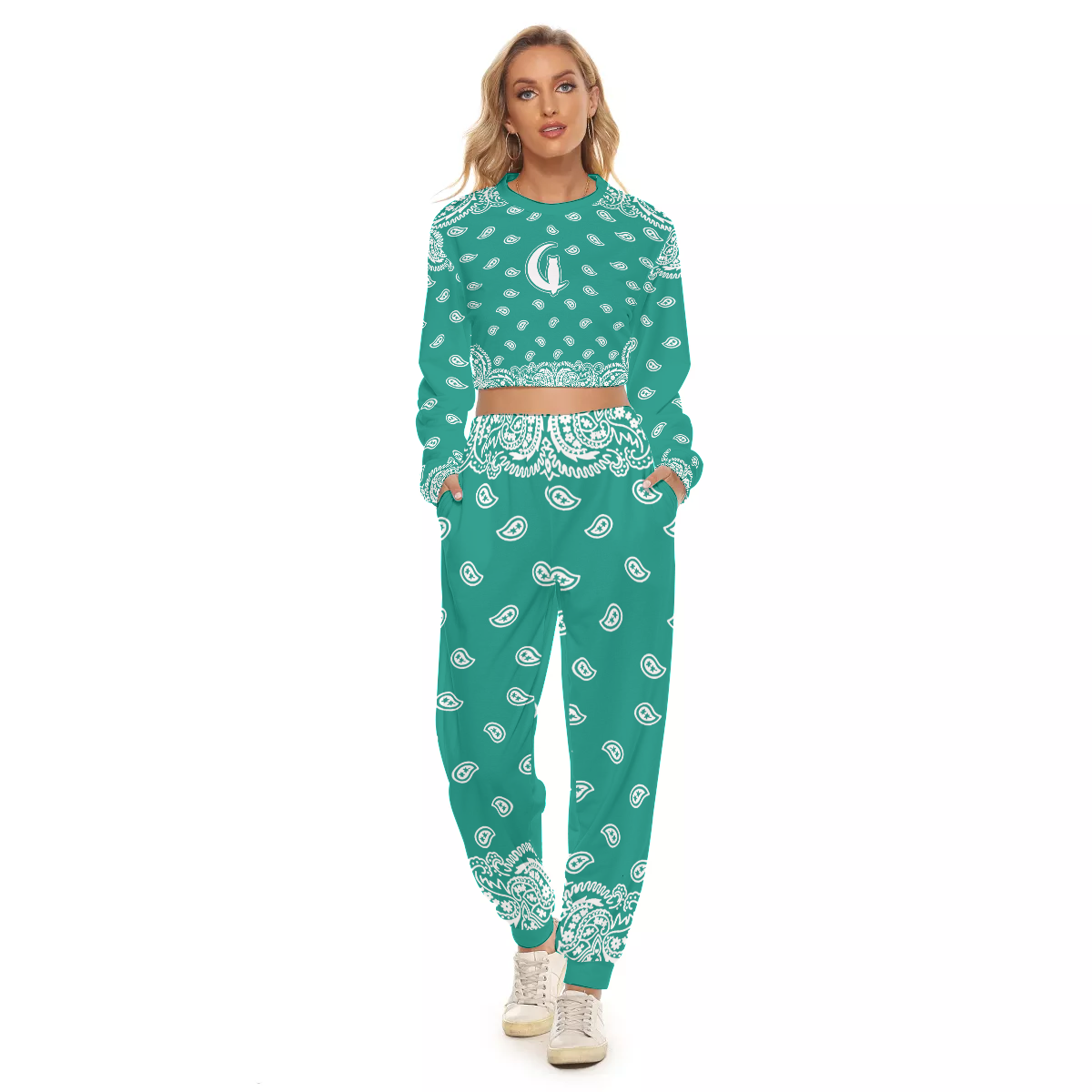 BANDANA FULLY MORPH Women's Crop Sweatshirt Suit