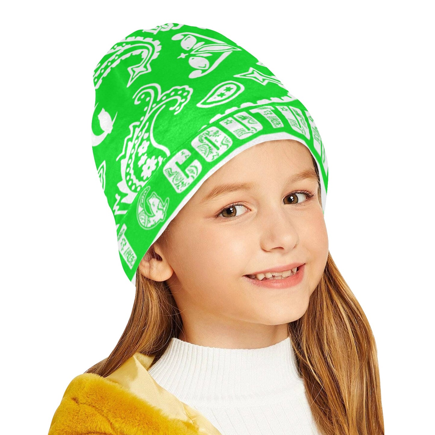 BANDANA PAISLEY All Over Print Beanie for Kids