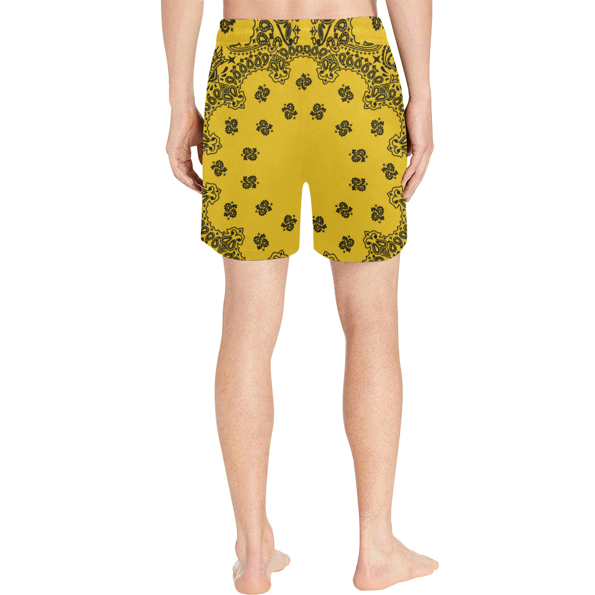 BANDANA LK Men's Mid-Length Swim Shorts