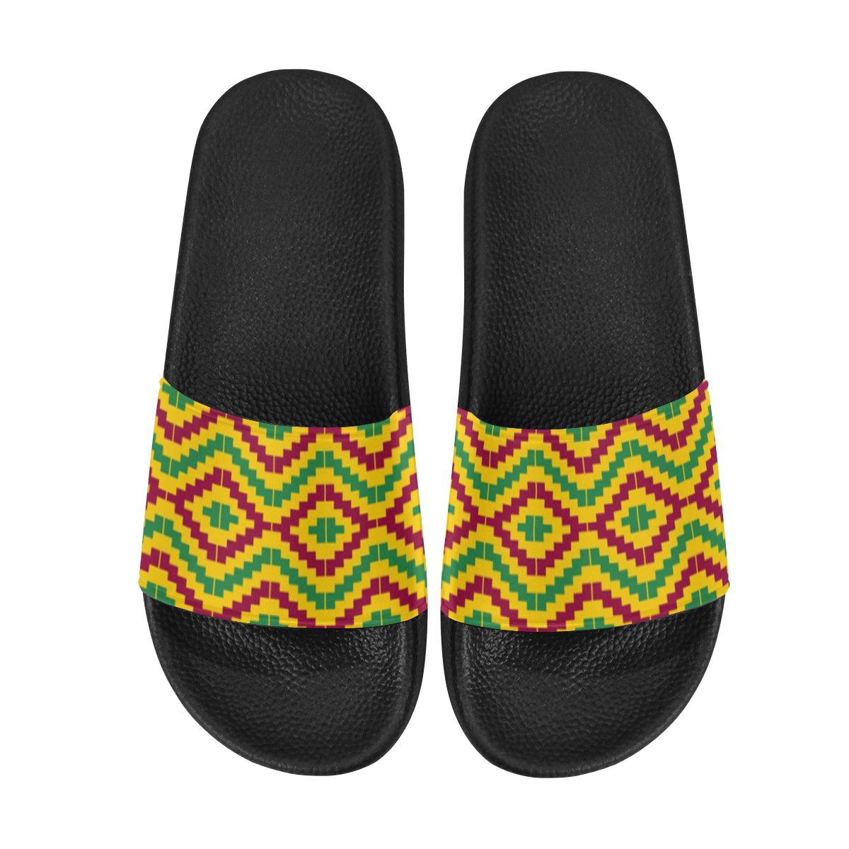 KENTE FRACTAL Women's Slide Sandals