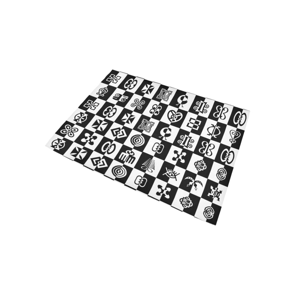 ADINKRA CHECCMATE Area Rug 5'3''x4'