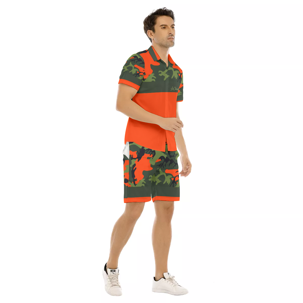 CAMOUFLAGE KAKI Men's Short Sleeve Shirt Sets