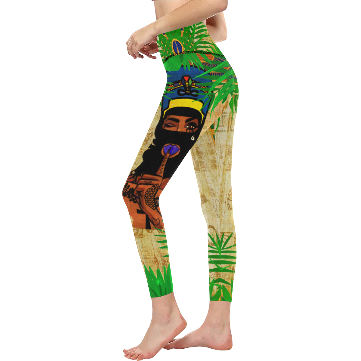 SKI MASK KWEEN All Over Print High-Waisted Leggings