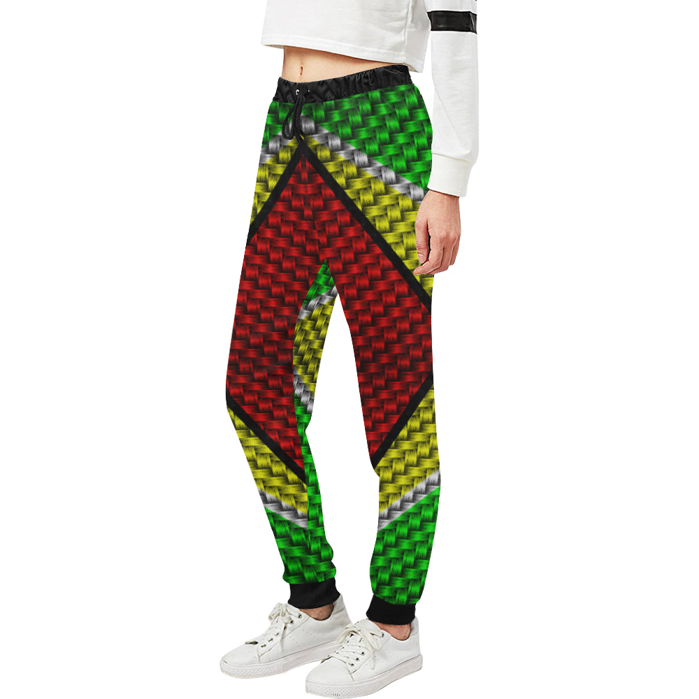 GUYANA FLAG Women's All Over Print Sweatpants (Model L11)