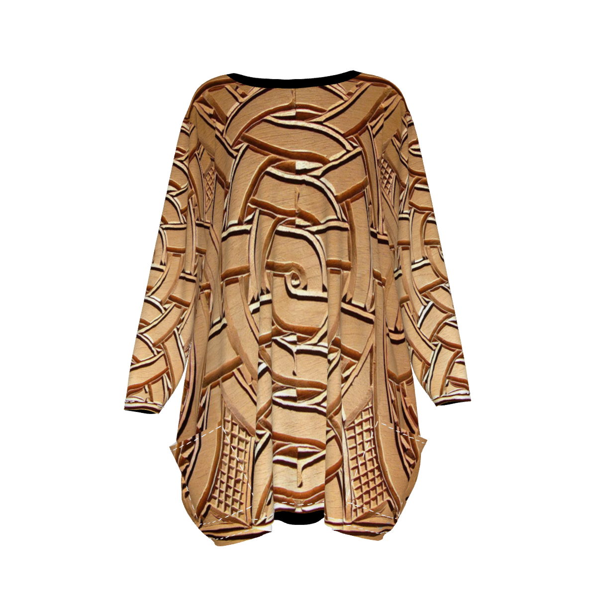 TEMBE WOOD Women's Loose Crew Neck shirt