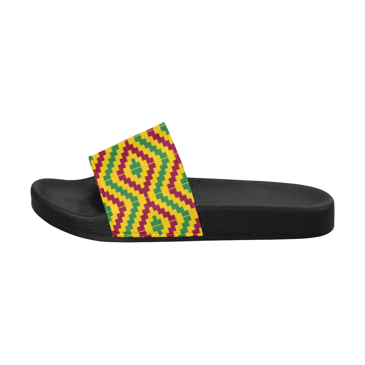 KENTE FRACTAL Men's Slide Sandals